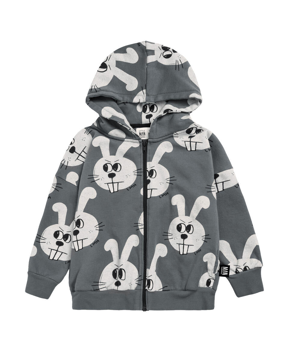 LANY スエット くま テディベア グッズ マーチ merch Little Man Happy BUNNY HOODIE | GREY – GREEN HEARTS PINK