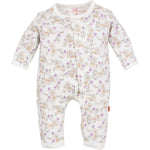 Magnificent Baby Unionsuit | Girls the Lion & Mouse - Green Hearts Pink