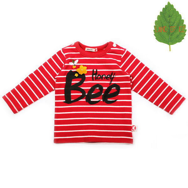 Bebe de Pino Honey Bee Tee | Red - Green Hearts Pink