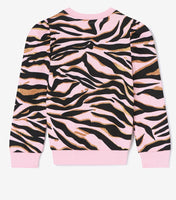 Kenzo Tiger Stripes Sweatshirt | Pink - Green Hearts Pink