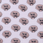 Kip&Co x Hugo Loves Tiki Flat Sheet | Clams - Green Hearts Pink