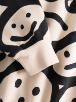 Little Man Happy SILLY FACES SWEATSHIRT | OFF-WHITE