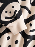 Little Man Happy SILLY FACES SWEATSHIRT | OFF-WHITE