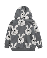 Little Man Happy BUNNY HOODIE | GREY