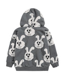 Little Man Happy BUNNY HOODIE | GREY