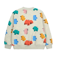 Jelly Mallow Colorful Birds Sweatshirt | Oatmeal