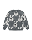 Little Man Happy BUNNY SWEATSHIRT | GREY