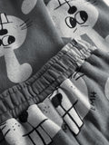 Little Man Happy BUNNY SWEATPANTS | GREY