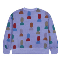 Jelly Mallow Shape Pigment Sweatshirt | Purple