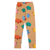 Jelly Mallow Colorful Birds Leggings | Brown