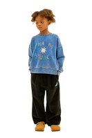 Jelly Mallow Thanks Sweatshirt | Blue