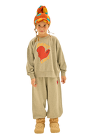 Jelly Mallow Peace Patch Lounge Pants | Melange Grey