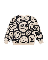 Little Man Happy SILLY FACES SWEATSHIRT | OFF-WHITE
