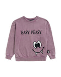 Little Man Happy ACID EASY PEASY SWEATSHIRT | PURPLE ACID WASH