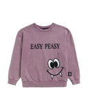 Little Man Happy ACID EASY PEASY SWEATSHIRT | PURPLE ACID WASH