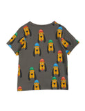 Mini Rodini Bloodhound AOP SS T-shirt | Grey