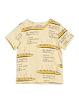 Mini Rodini Baguette AOP SS Tee | Yellow