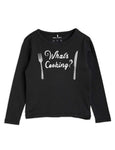 Mini Rodini What’s Cooking LS Shirt | Black