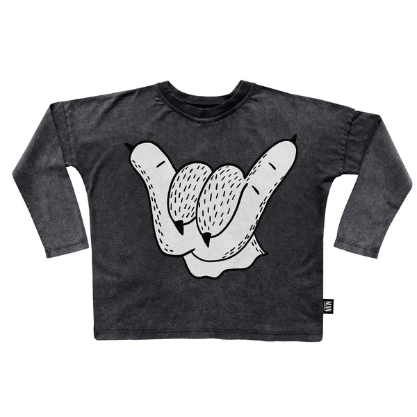 Little Man Happy CHILL OUT LS TEE | BLACK