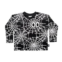 Little Man Happy SPIDER LS TEE | BLACK