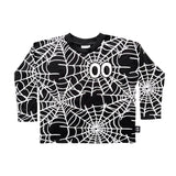Little Man Happy SPIDER LS TEE | BLACK