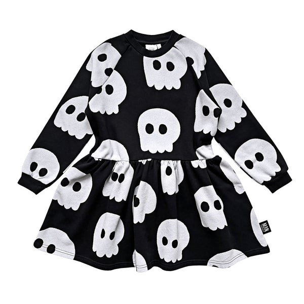 Little Man Happy GHOSTIFY SWEATER DRESS | BLACK