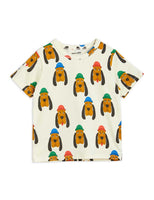 Mini Rodini Bloodhound AOP SS T-shirt | Offwhite