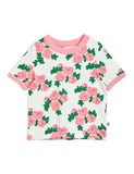 Mini Rodini Roses AOP SS T-shirt | Pink