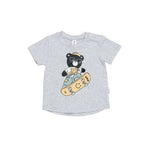 Huxbaby Skatin’ Hux T-Shirt  | Light Grey Marle