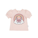 Huxbaby Cloud Bear Puff T-shirt | Rose