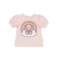 Huxbaby Cloud Bear Puff T-shirt | Rose