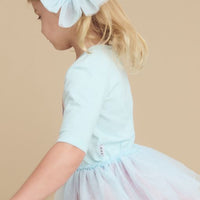 Huxbaby Cloud Bear Layered Ballet Dress | Sky
