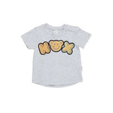 Huxbaby Hux Badge T-Shirt  | Light Grey Marle