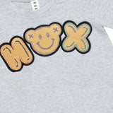 Huxbaby Hux Badge T-Shirt  | Light Grey Marle