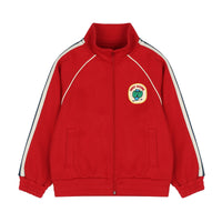 Jelly Mallow Flower Bird Track Jacket | Red