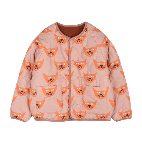 Jelly Mallow Cat Reversible Jacket | Pink