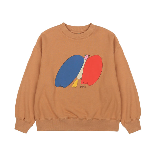 Jelly Mallow Bird Sweatshirt | Brown