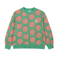 Jelly Mallow Pink Dot Sweatshirt | Green