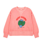 Jelly Mallow Owl Pigment Sweatshirt | Pink