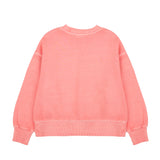 Jelly Mallow Owl Pigment Sweatshirt | Pink