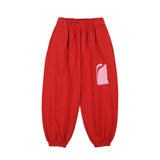 Jelly Mallow Pink Cat Lounge Pants | Red