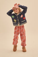 Jelly Mallow Pear Corduroy Lounge Pants | Red