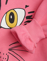 Mini Rodini Cat Face SP Sweatshirt | Pink