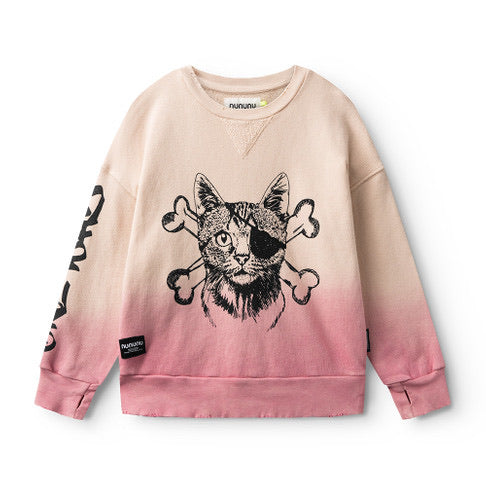 Pink cat sweatshirt deals