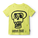 Nununu OVERSIZED KOOKY SKULL T-Shirt | Hot Lime