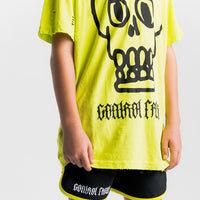 Nununu OVERSIZED KOOKY SKULL T-Shirt | Hot Lime