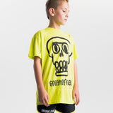 Nununu OVERSIZED KOOKY SKULL T-Shirt | Hot Lime