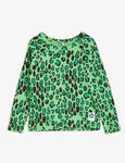 Mini Rodini Leopard LS Tee | Green
