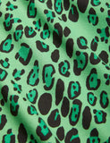 Mini Rodini Leopard LS Tee | Green
