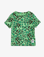Mini Rodini Leopard SS Tee | Green